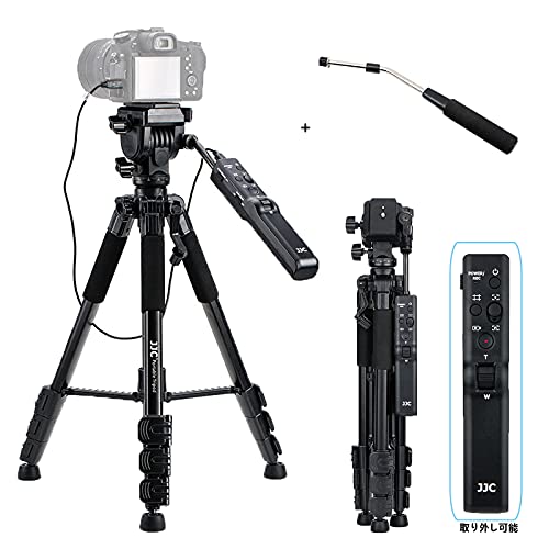 JJC ビデオカメラ三脚 リモートコントロール三脚 ソニー VCT-VPR1 交換用 リモコン 付き Sony α7RV α7IV FX30 A1 A7RIV A7RIII A7RII A7R A7III A7SII A7S A9II A9 A6600 A6500 A6400 A6300 A6100 A6000 ZV-1 FX3 RX10III IV RX1RII A7 A7II などが適用
